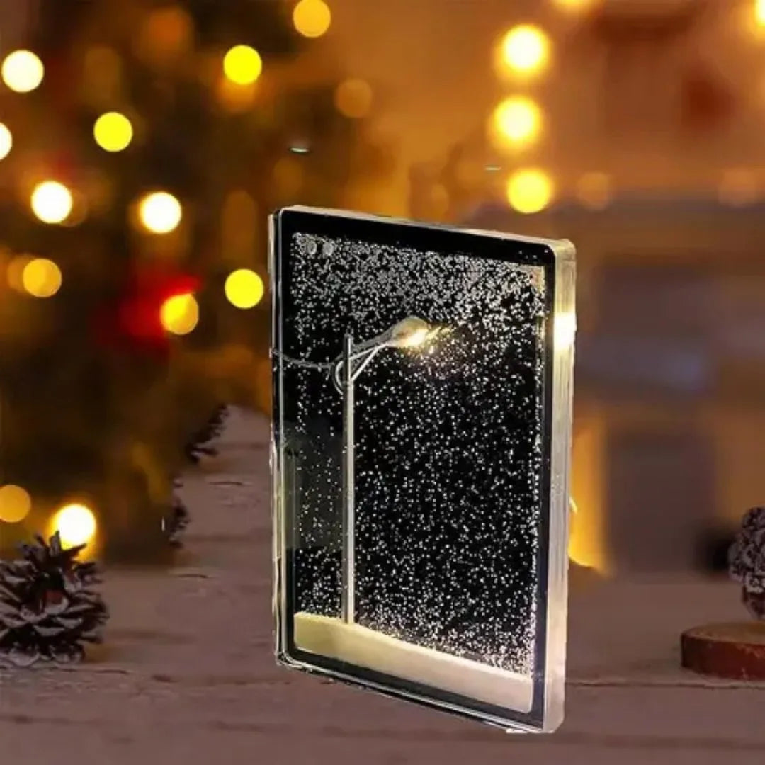 Snowy Night Street Lamp DIY Materials Street Flowing Lamp